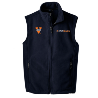 Men's Navy Fleece Vest